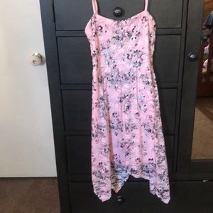 Pink flower Lace Dress